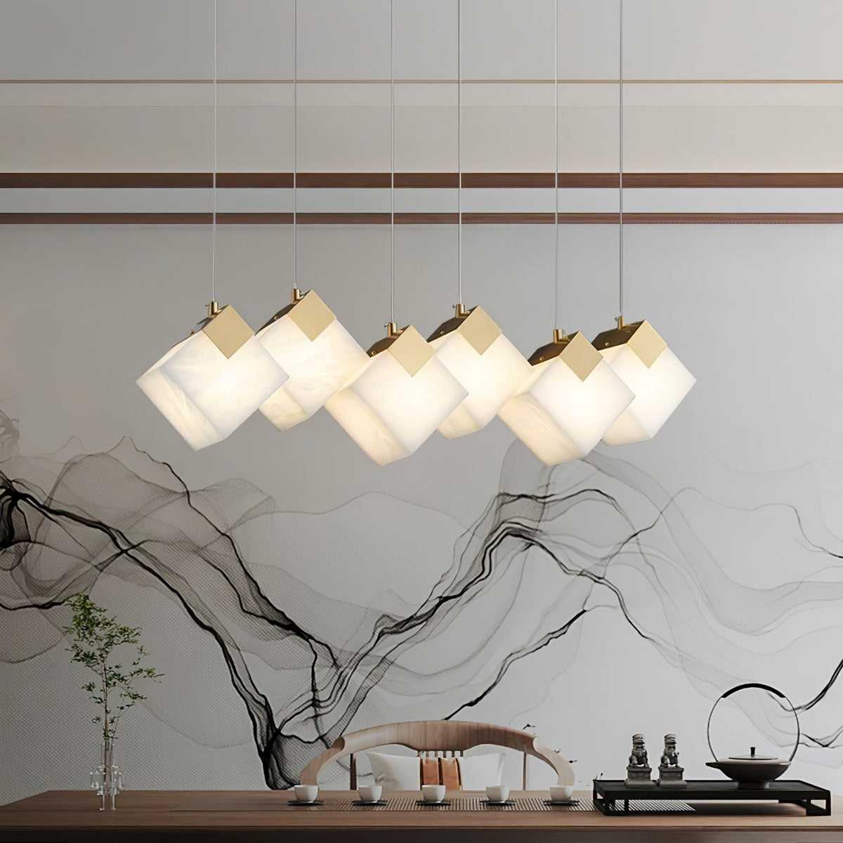 Vevariel Linear albasten hanglamp