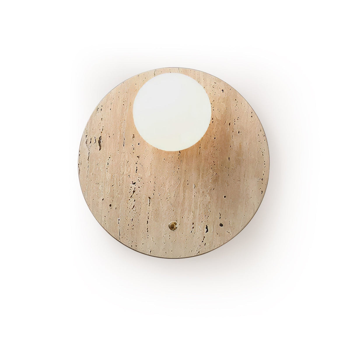 Aurevon minimalistisch wandlamp van geel travertin