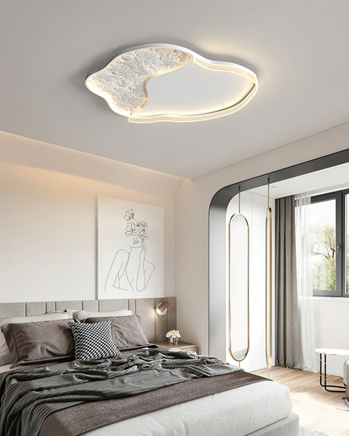 Syvine Noordse kunst Lunar LED plafondlamp