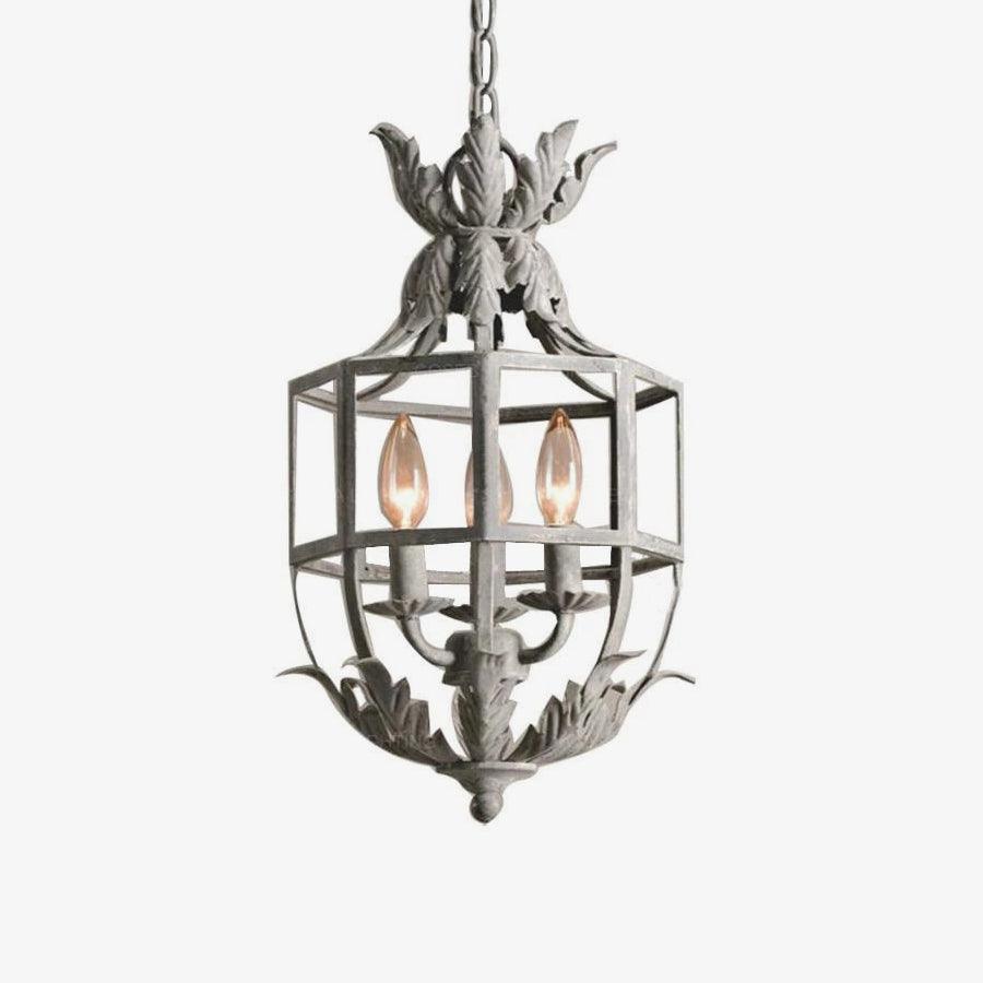 Soraaine Kroonluchter Retro Cage Grijze Kaars