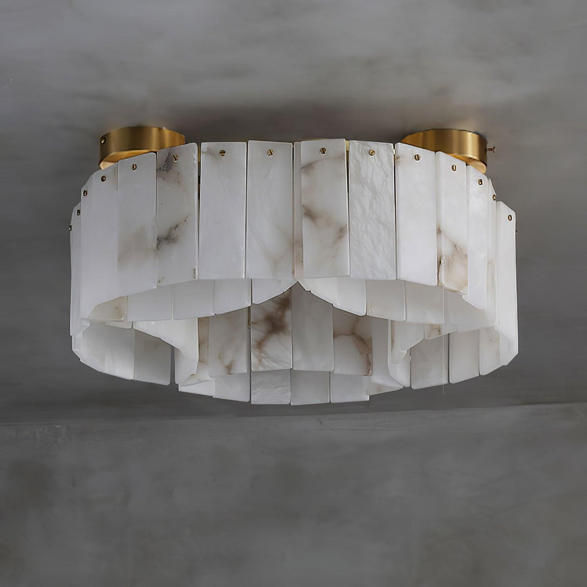 Selene albasten plafondlamp