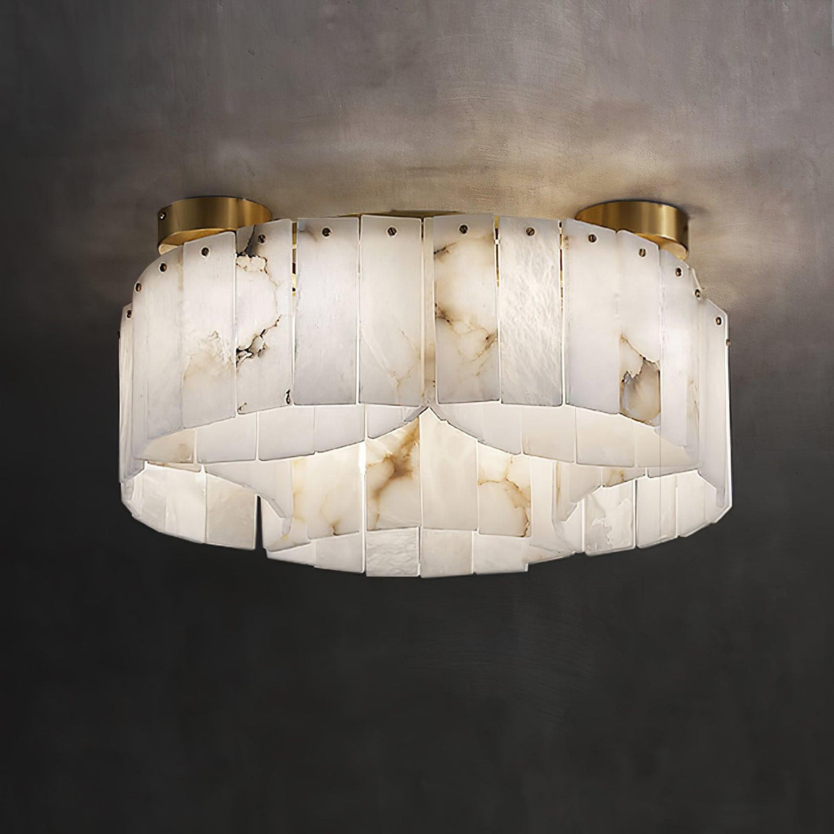 Selene albasten plafondlamp