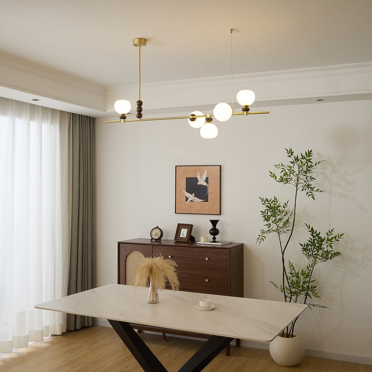 Sylivia Vintage hanglamp van hout