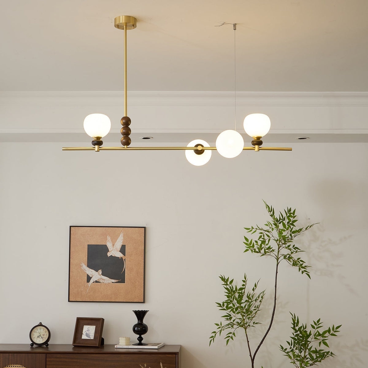 Sylivia Vintage hanglamp van hout