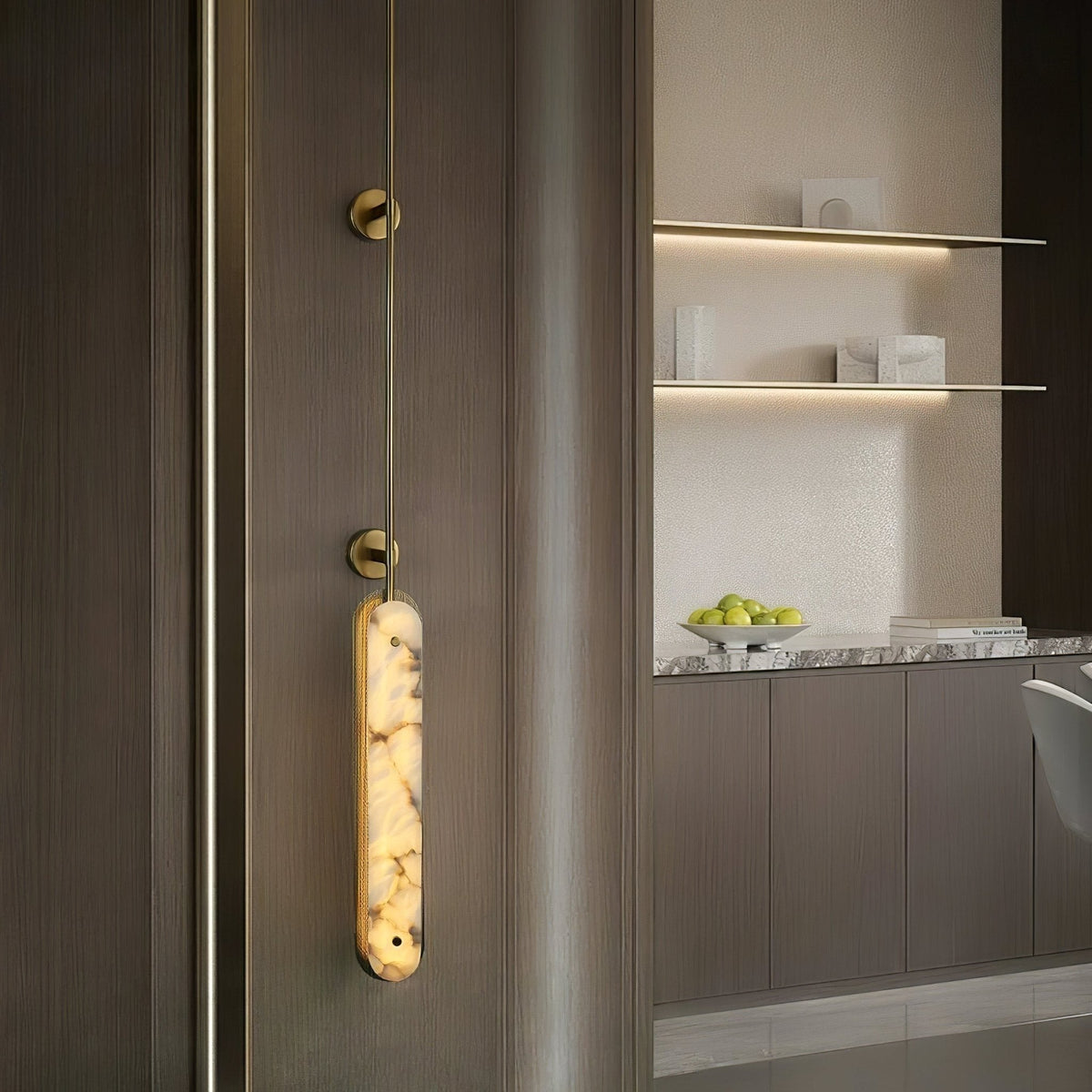 Ilaeir verticaal Albast Hanglamp