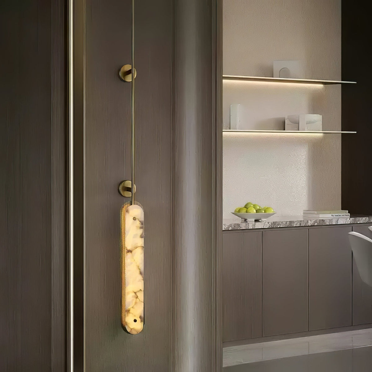 Ilaeir verticaal Albast Hanglamp