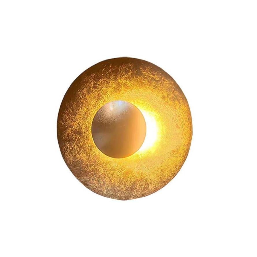 Solaris Vintage goudkleurige folie wandlamp