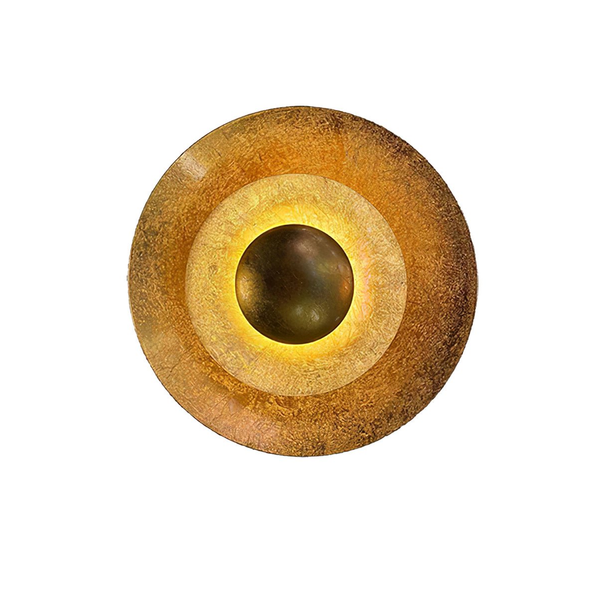 Solaris Vintage goudkleurige folie wandlamp