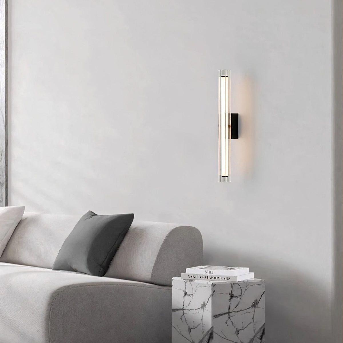 Corv wandlamp met glas in moderne stijl