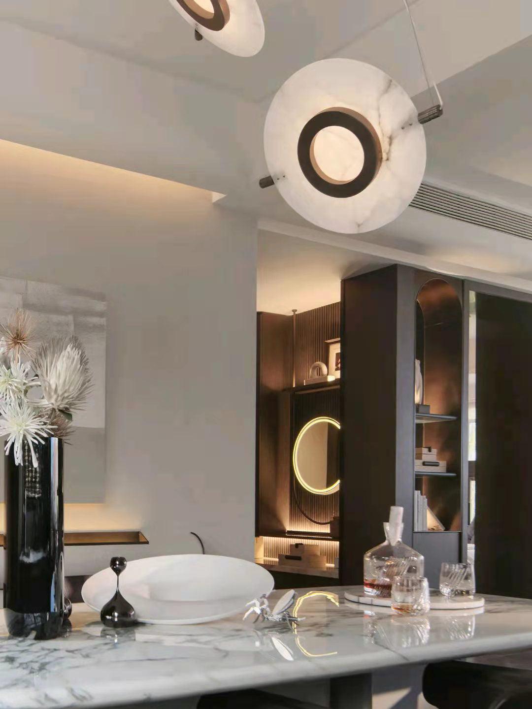 Imirila ronde hanglamp van glas