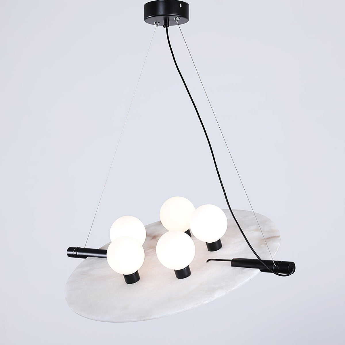 Imirila ronde hanglamp van glas