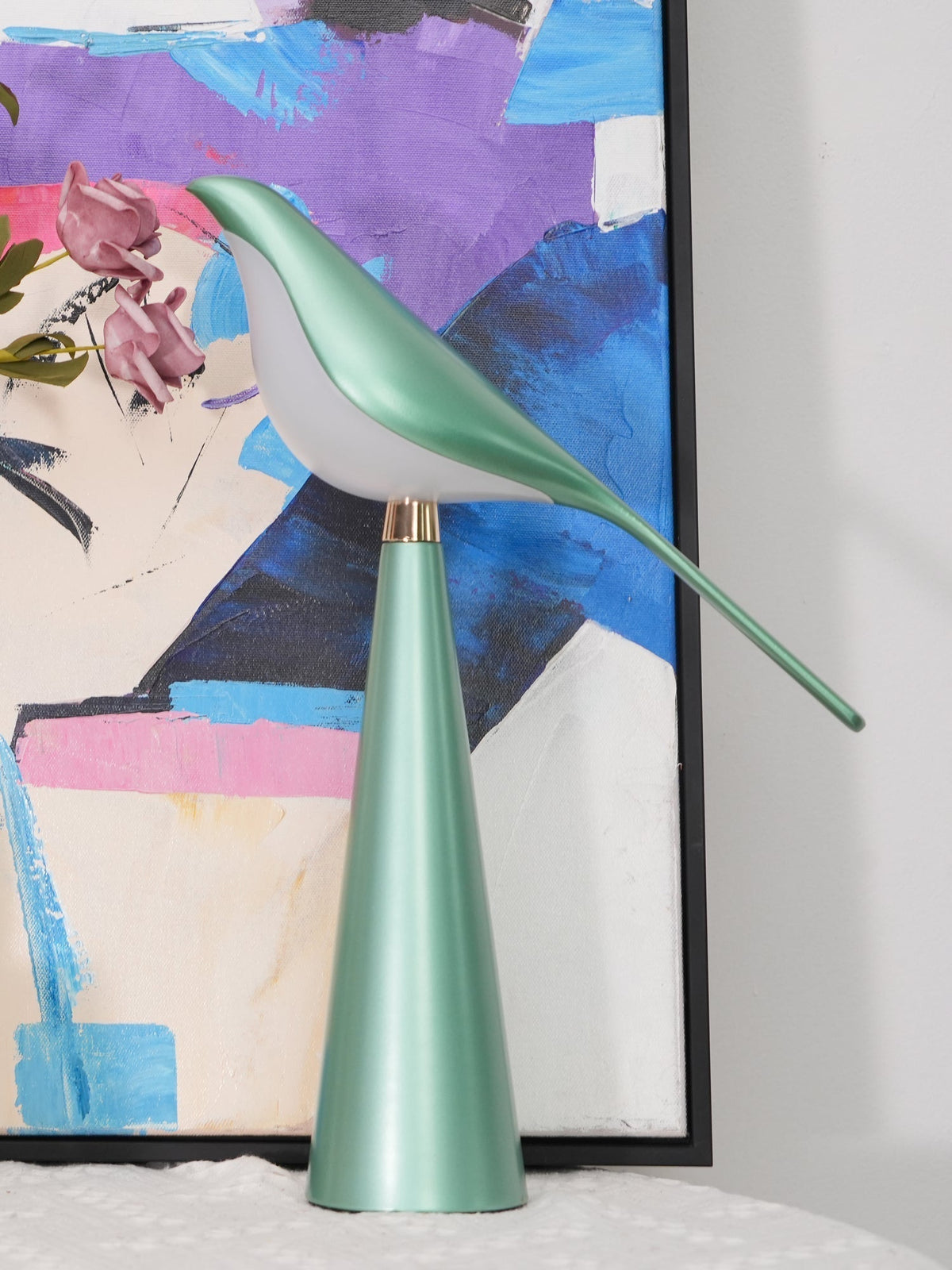 Selenaine moderne tafellamp in blauw