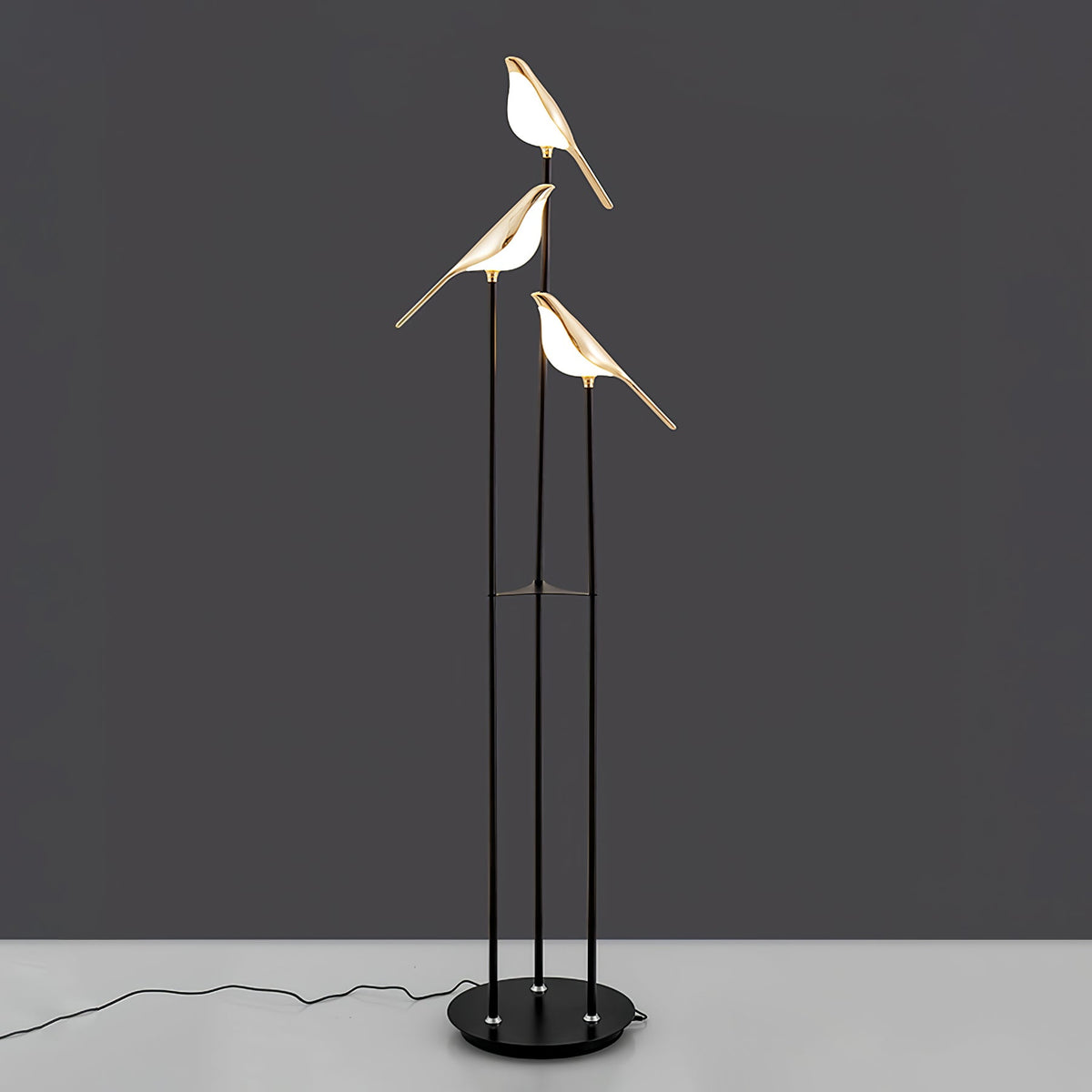 Vont Art Deco messing vloerlamp