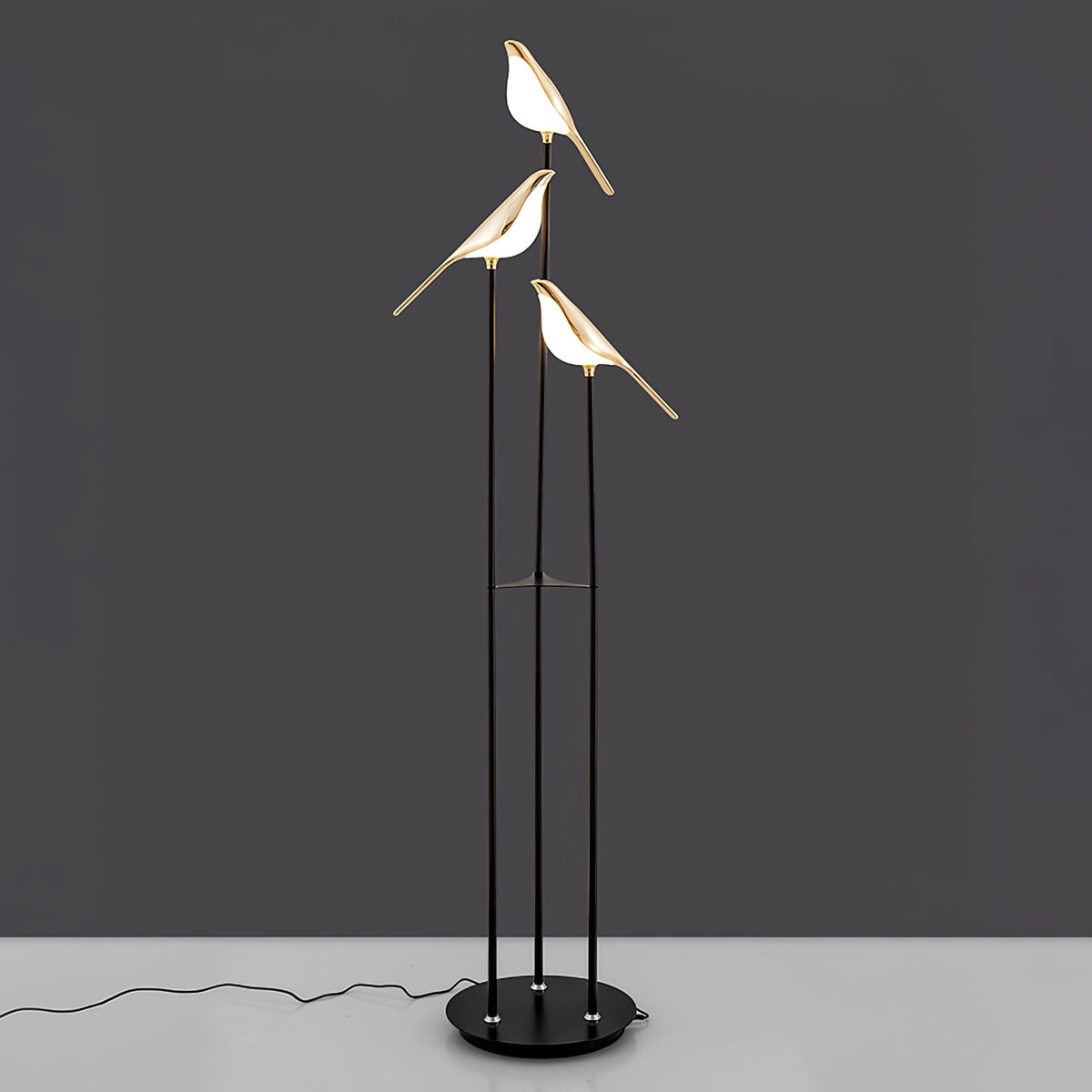 Vont Art Deco messing vloerlamp