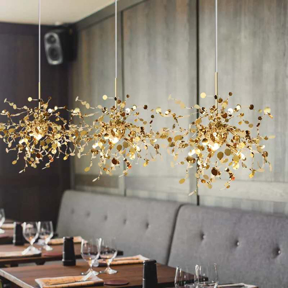 Olivia Design Vuurwerk LED Hanglamp Metaal Goud/Zilver Slaap/Woon/Eetkamer