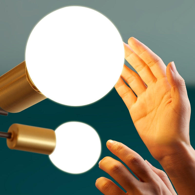 Valentina Moderne LED Plafondlamp Zwart Metaal/Glas Slaapkamer