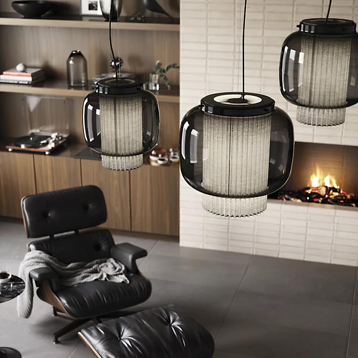 Auren Moderne hanglamp van glas