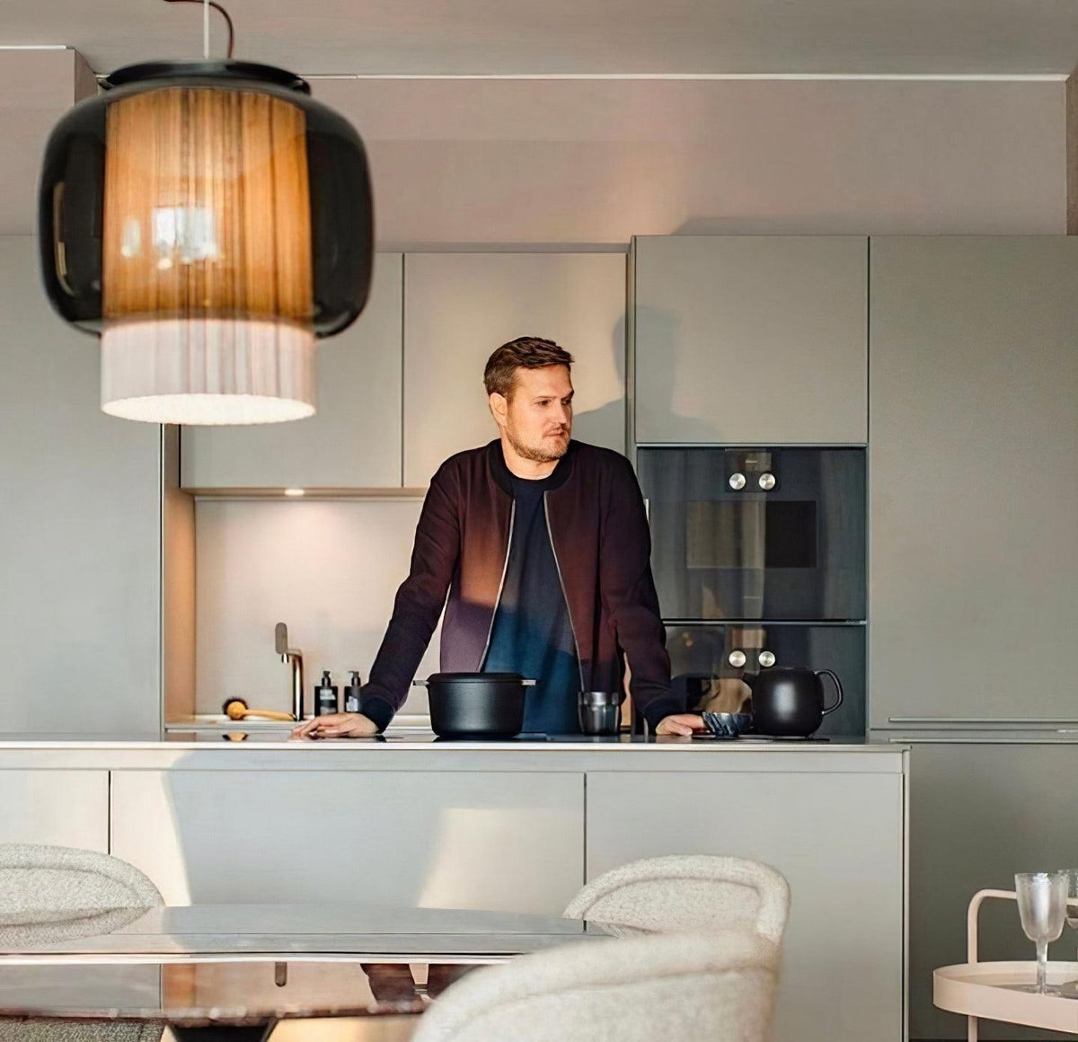 Auren Moderne hanglamp van glas