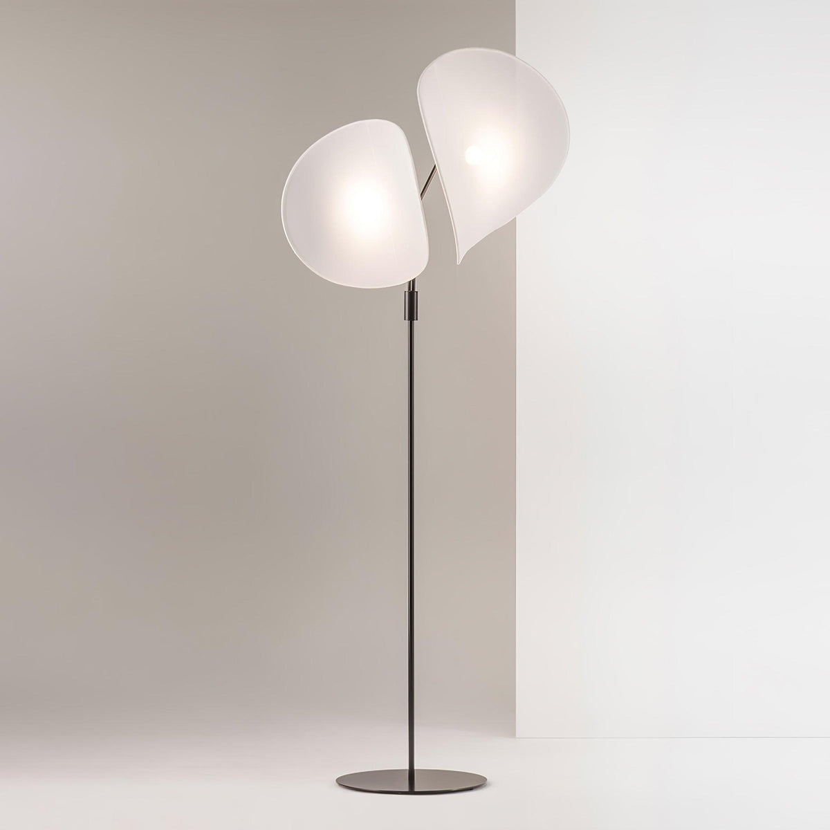 Linivora Moderne vloerlamp van stof