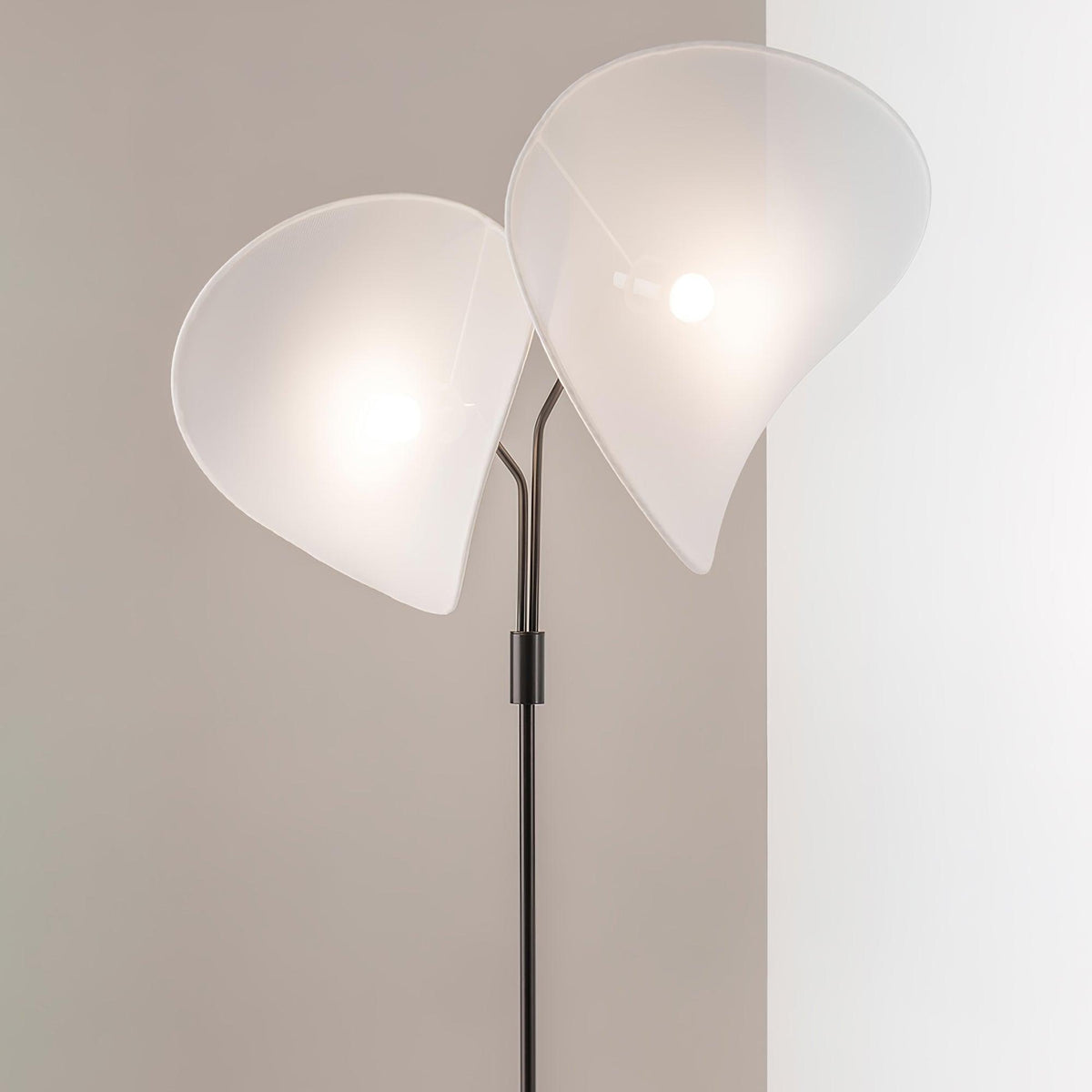 Linivora Moderne vloerlamp van stof