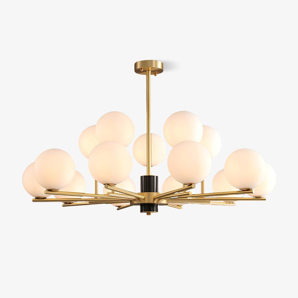Covynel Mid-Century messing kroonluchter