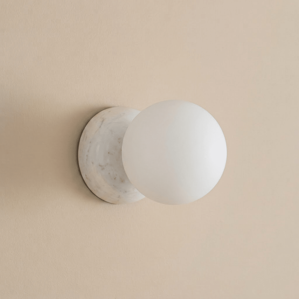 Marmer wandlamp