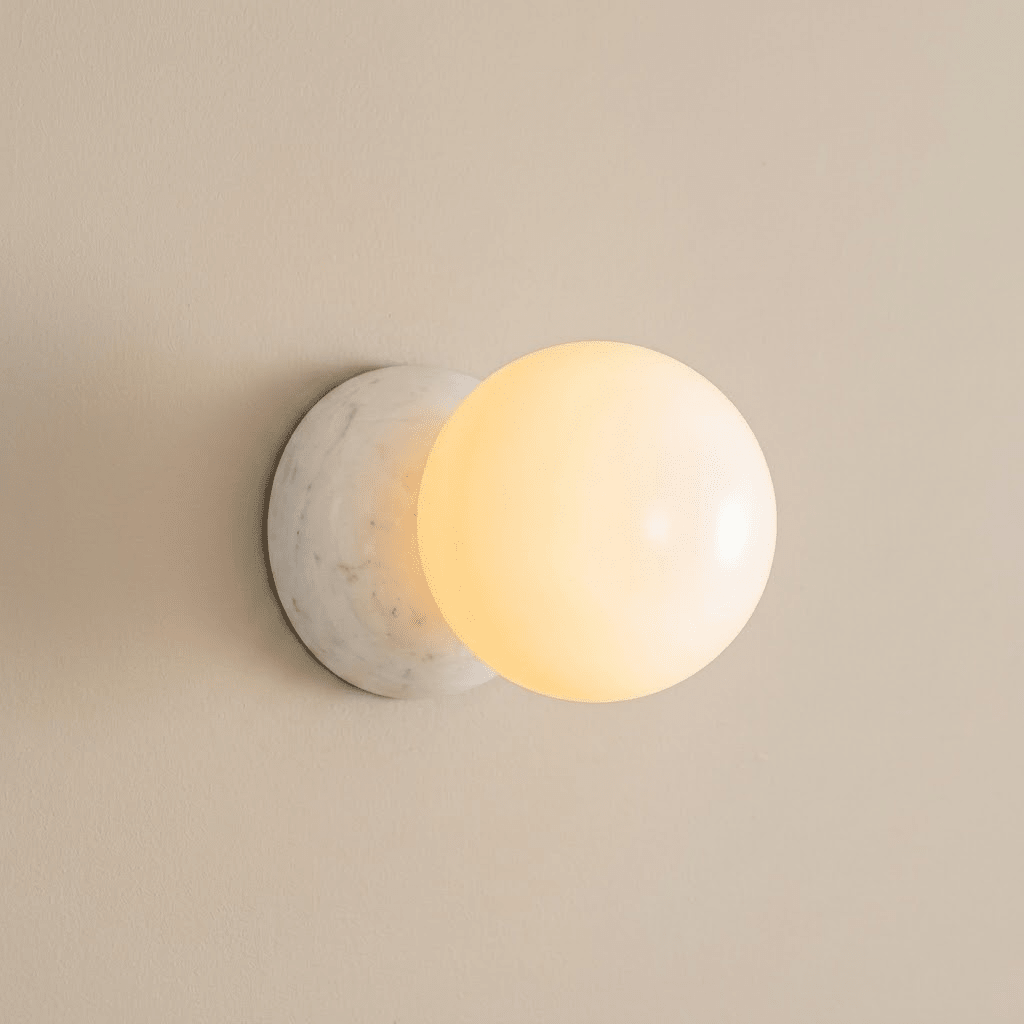 Marmer wandlamp
