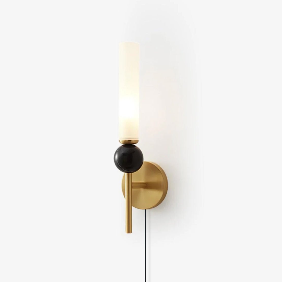 Marmer verticale wandlamp met stekker