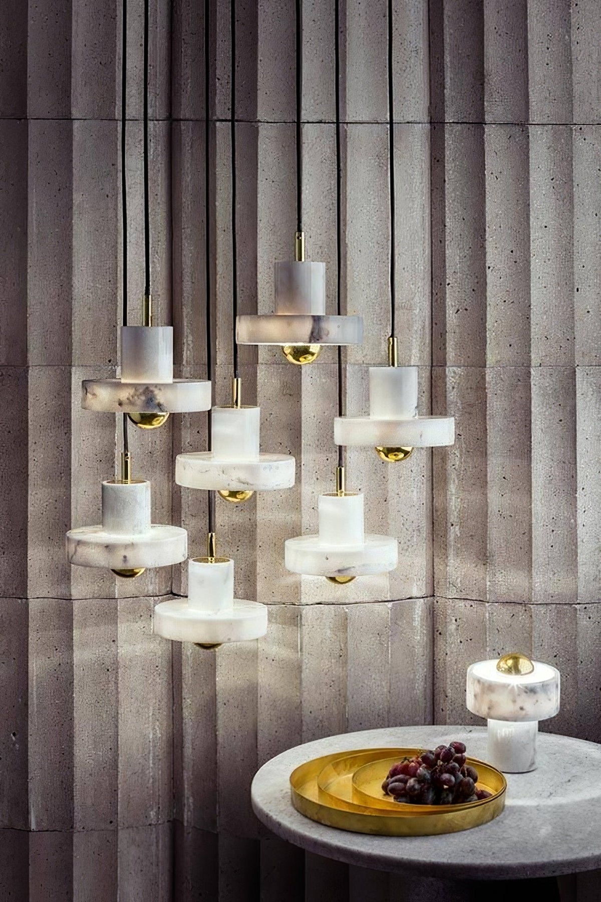 Cunorora Premium Noordse kunst Aura marmer hanglamp
