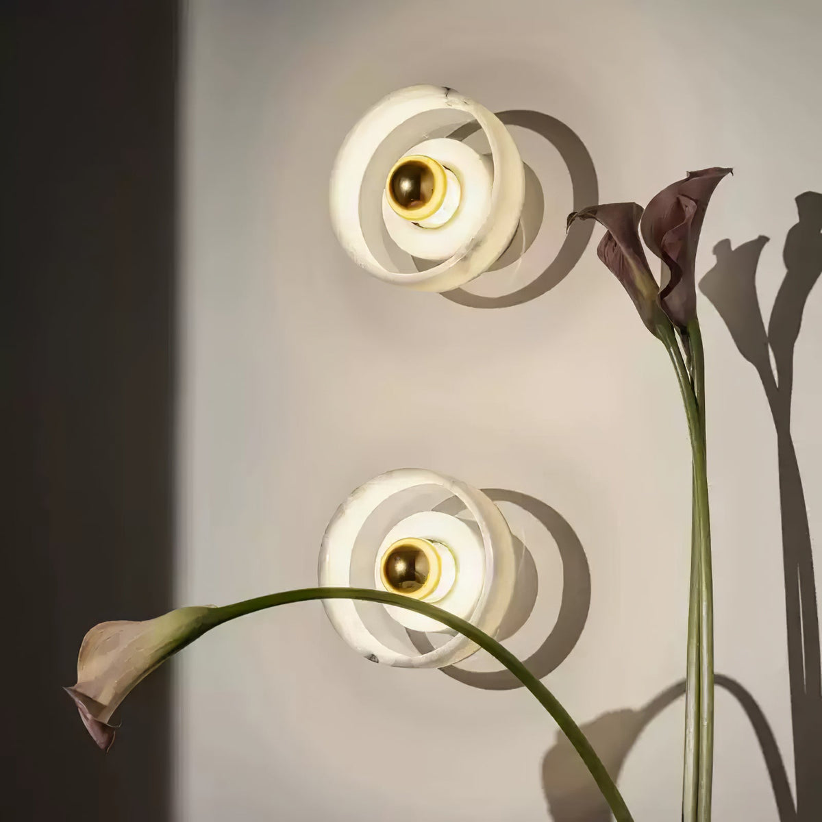 Aurvelora Premium Noordse kunst Aura marmeren wandlamp
