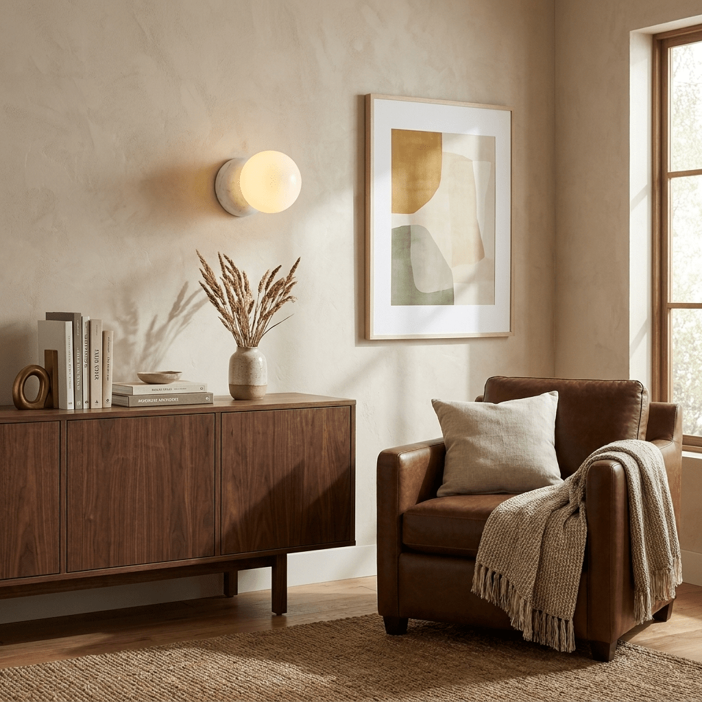 Marmer wandlamp