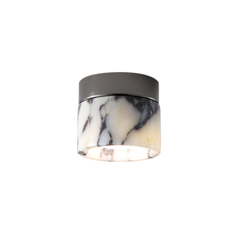 Selielle ronde marmeren plafondlamp