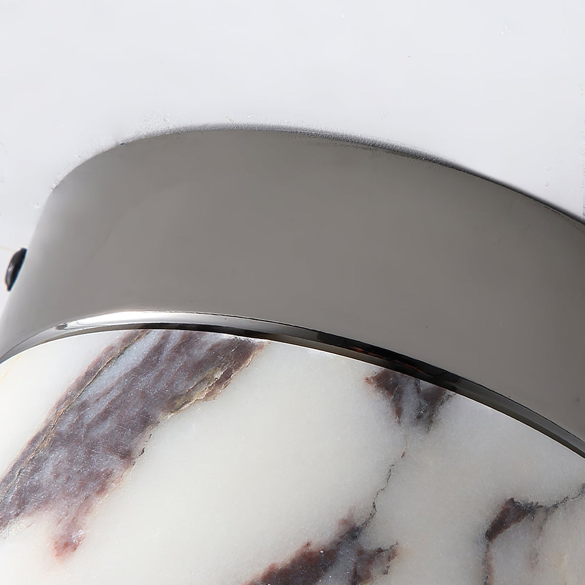 Selielle ronde marmeren plafondlamp