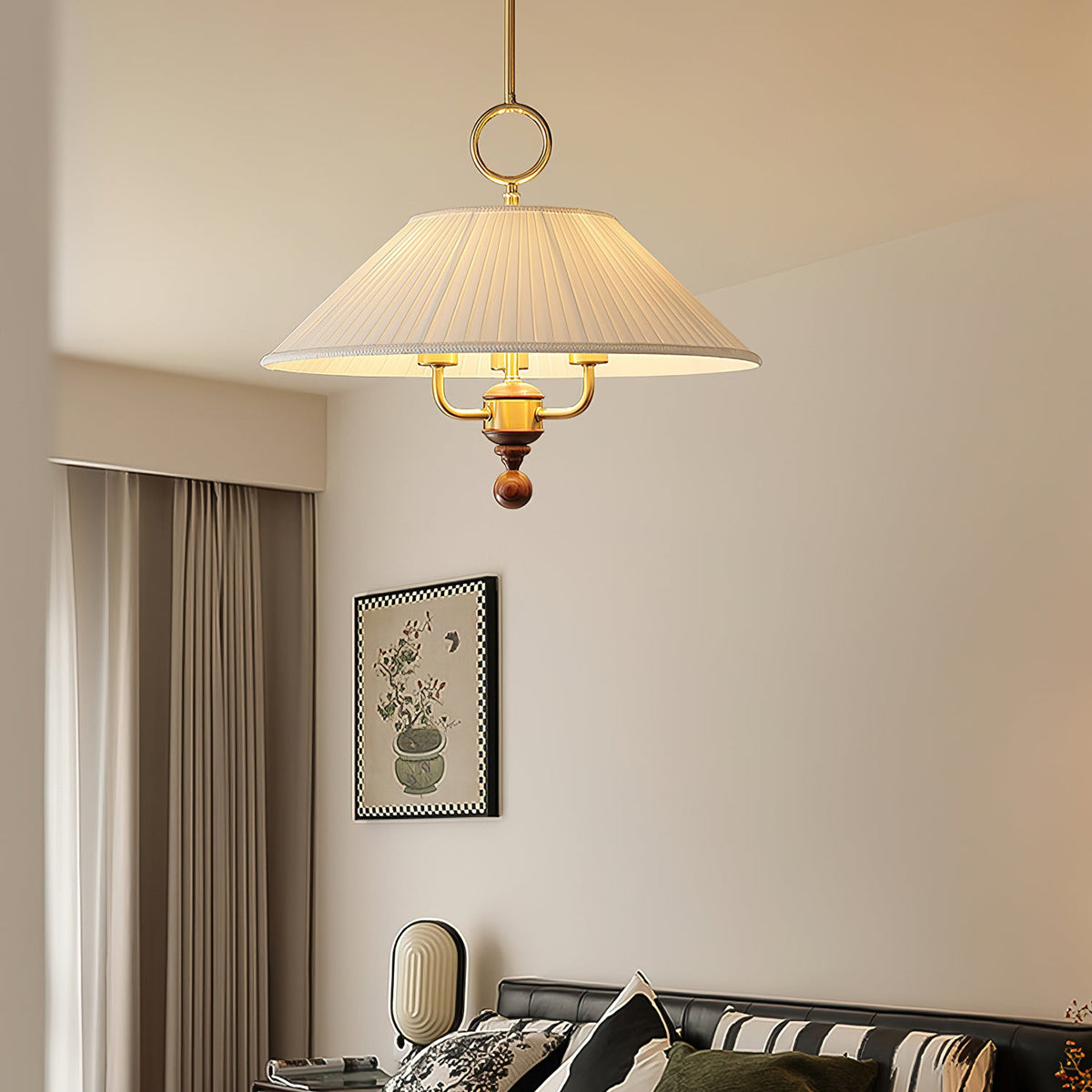 Xylren geplooide hanglamp