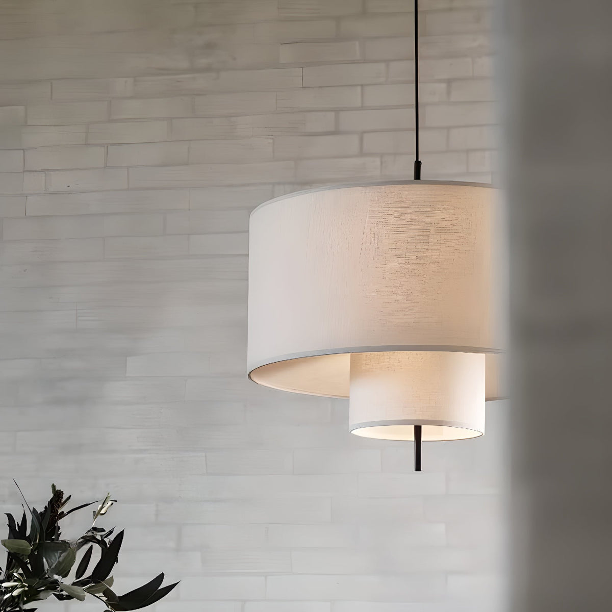 Ulphaa Moderne minimalistische hanglamp van stof