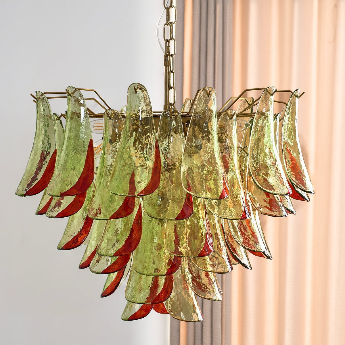 Celoraria Kroonluchter Murano-glas Bloemblaadjes Elegante