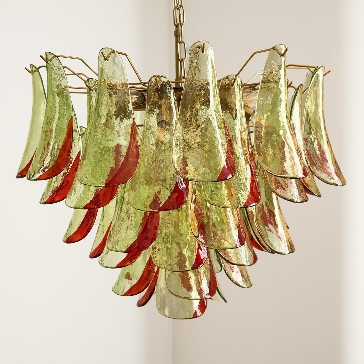Celoraria Kroonluchter Murano-glas Bloemblaadjes Elegante