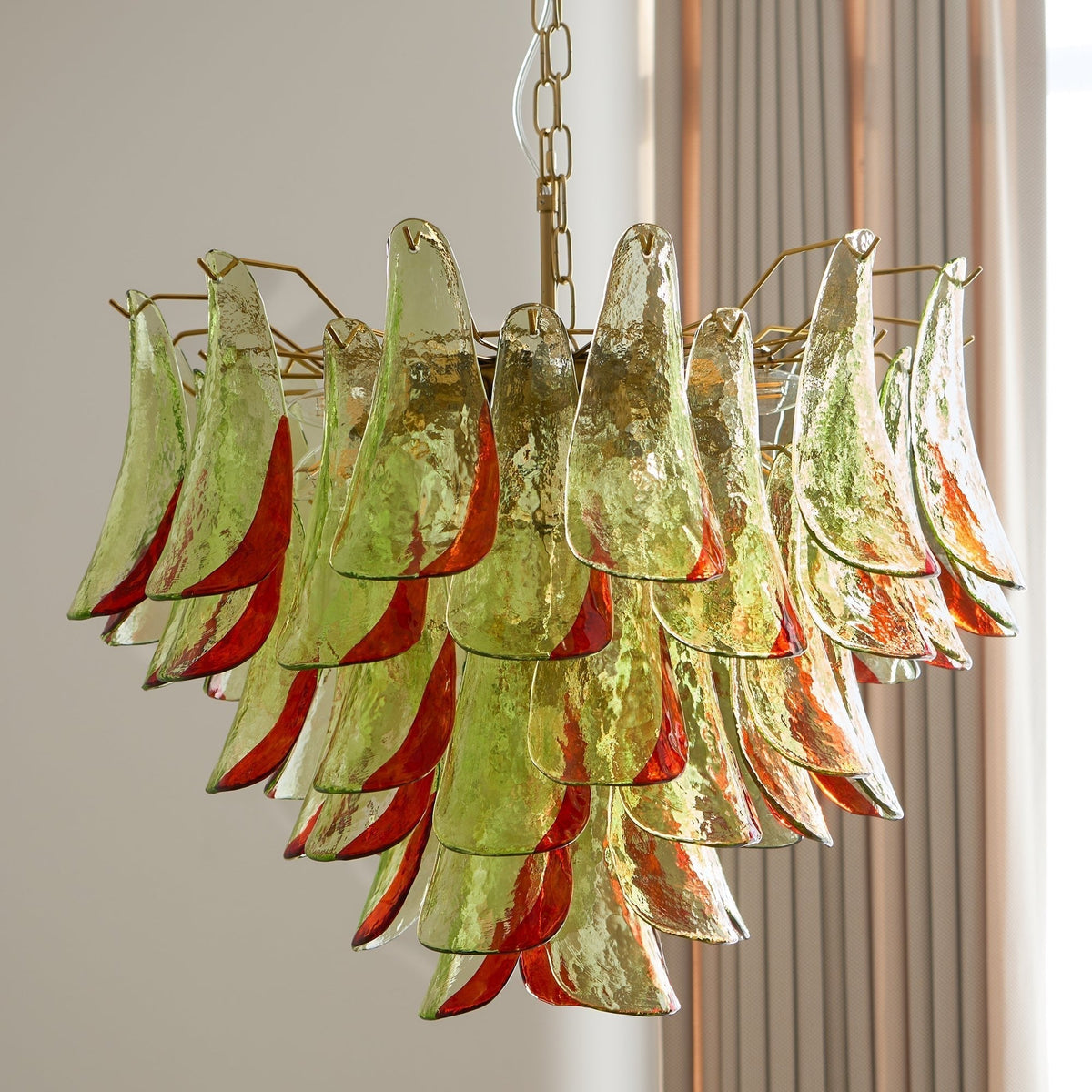 Celoraria Kroonluchter Murano-glas Bloemblaadjes Elegante