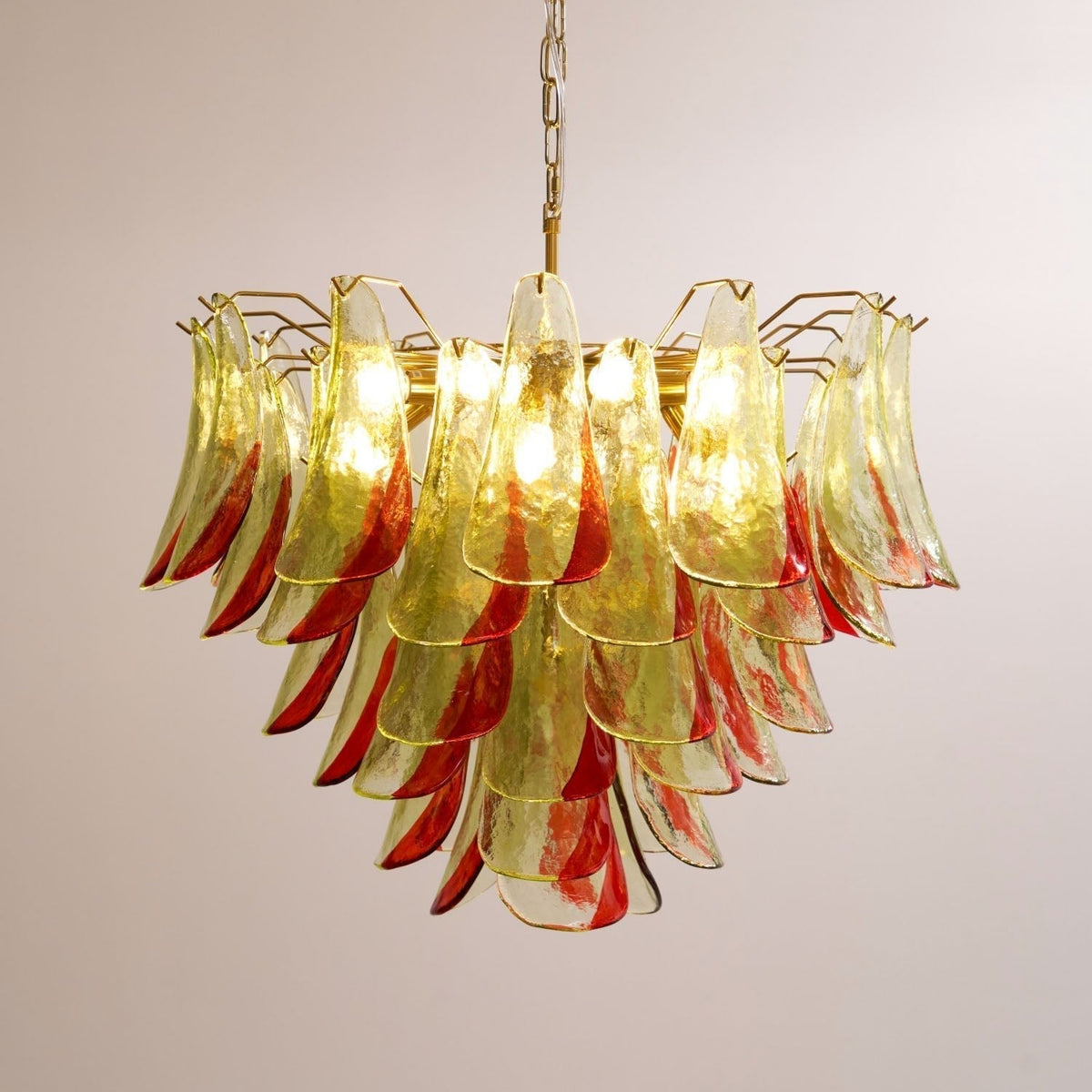 Celoraria Kroonluchter Murano-glas Bloemblaadjes Elegante
