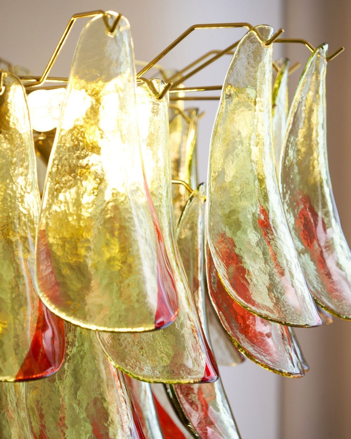 Celoraria Kroonluchter Murano-glas Bloemblaadjes Elegante