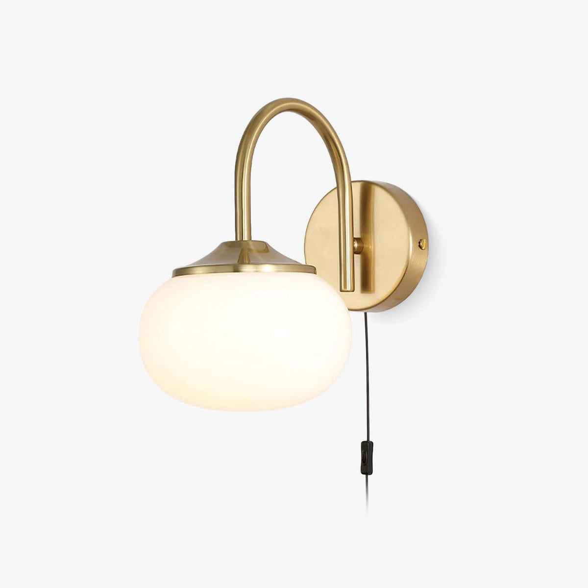 Kevely Premium Noordse kunst wandlamp met stekker van glas