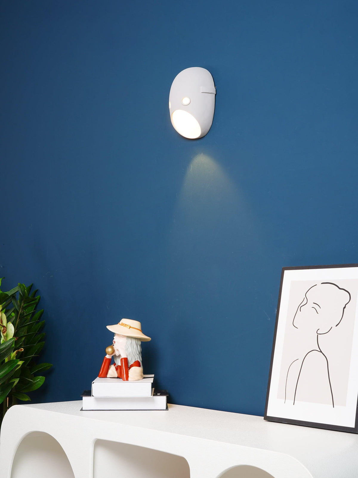 Mask wandlamp van hars