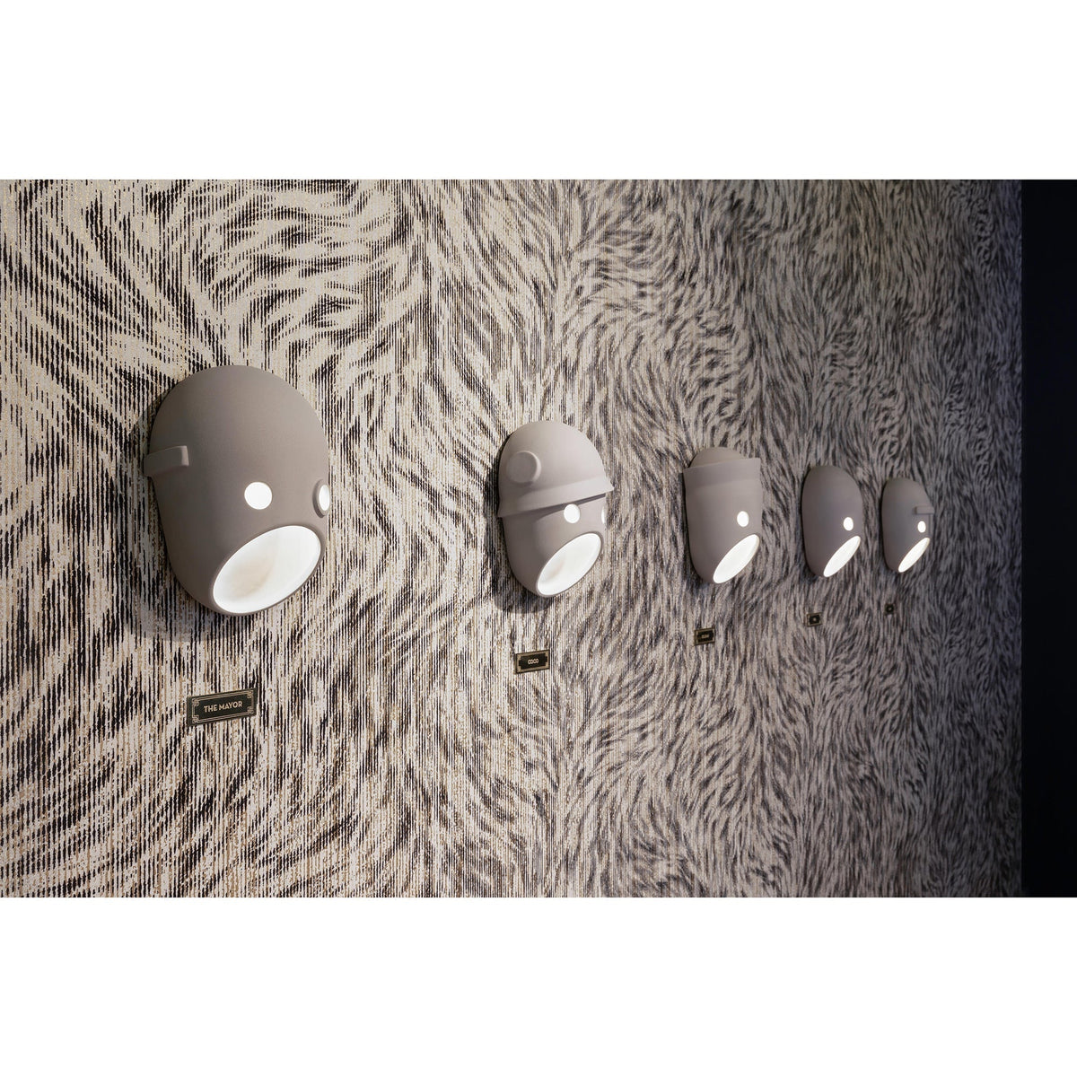 Mask wandlamp van hars