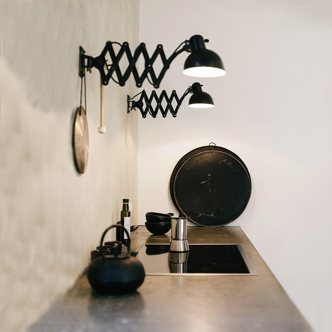 Lembix verstelbare wandlamp met veer