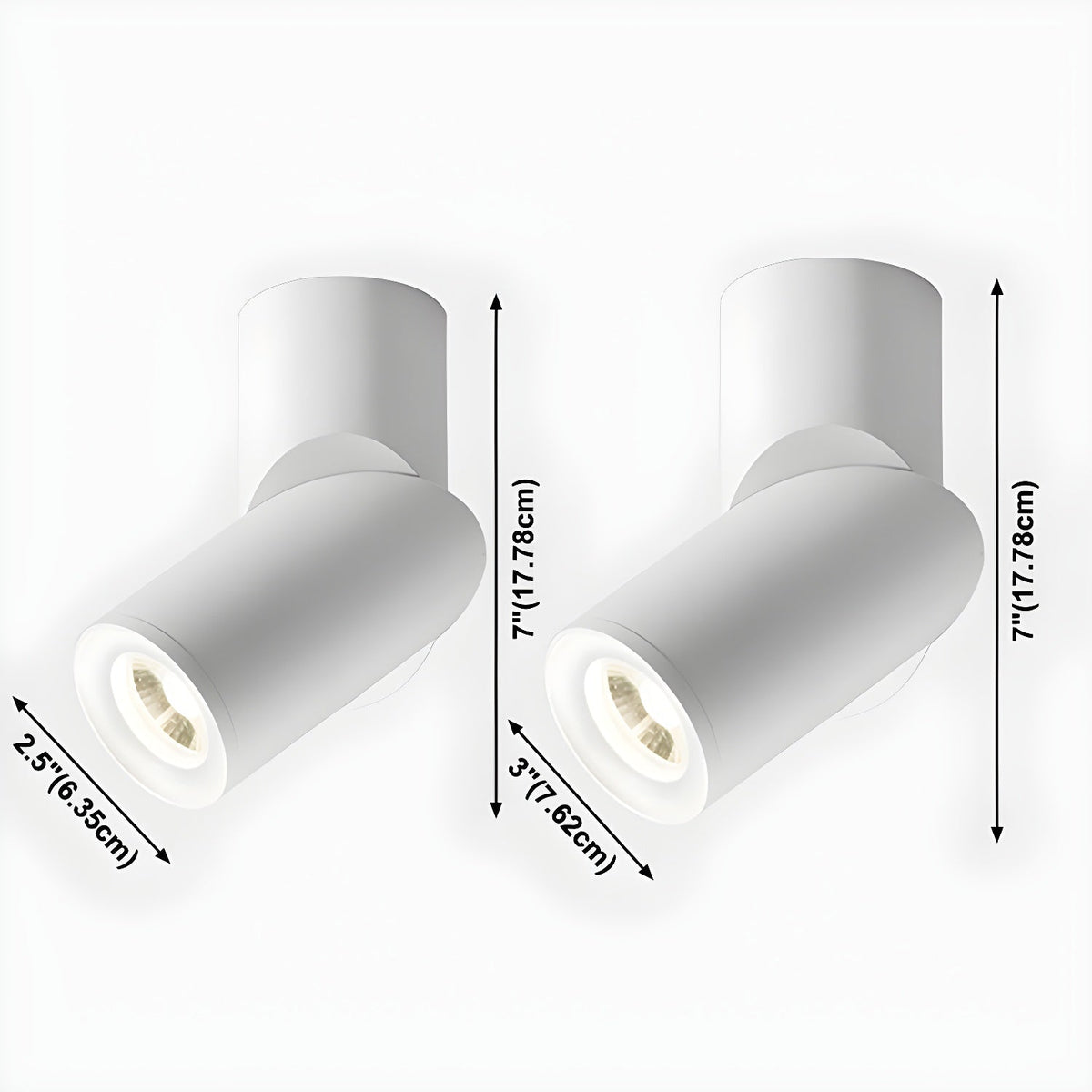 Ivinir moderne minimalistische plafondlamp met draaibare oppervlakte