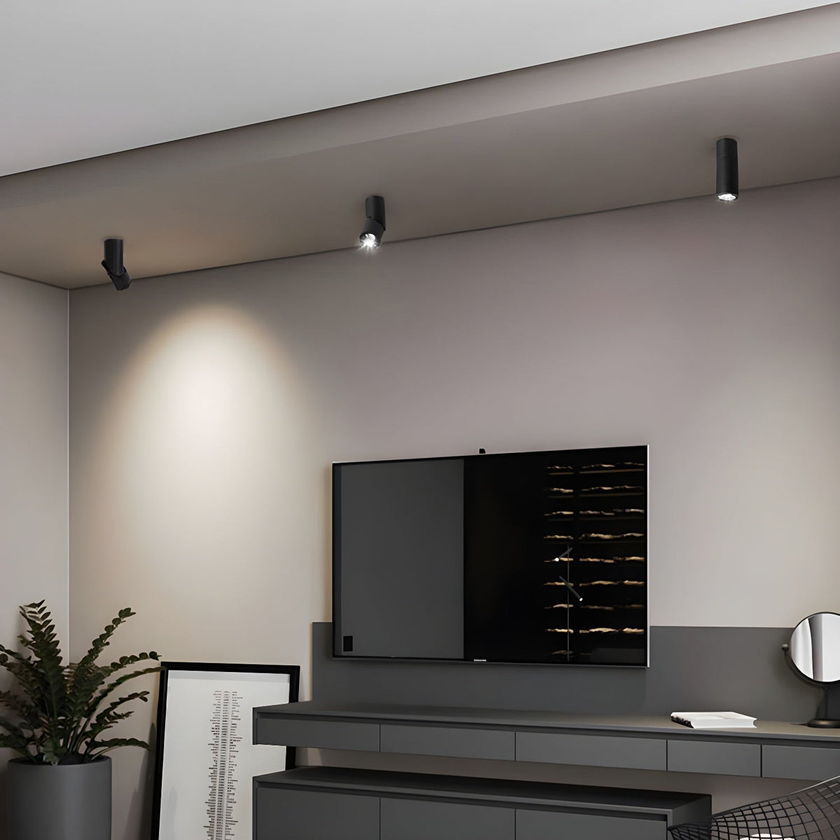 Ivinir moderne minimalistische plafondlamp met draaibare oppervlakte
