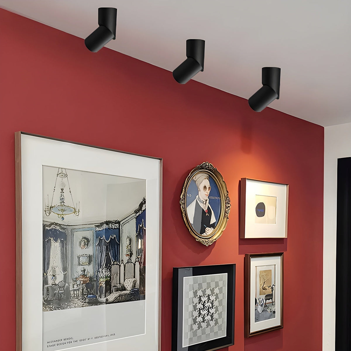 Ivinir moderne minimalistische plafondlamp met draaibare oppervlakte