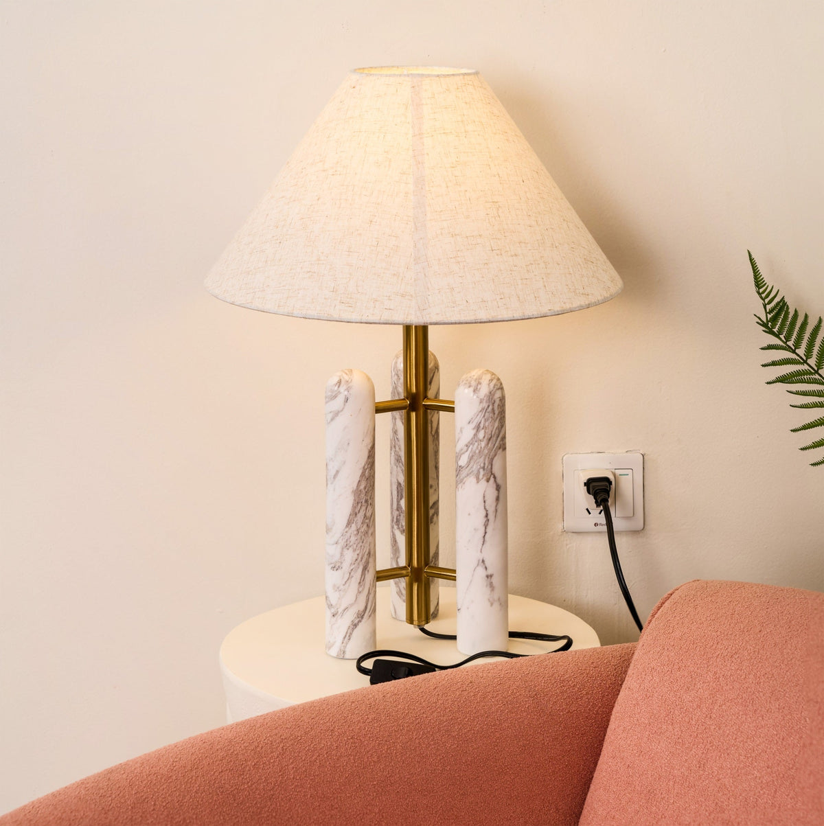 Trio marmeren moderne tafellamp