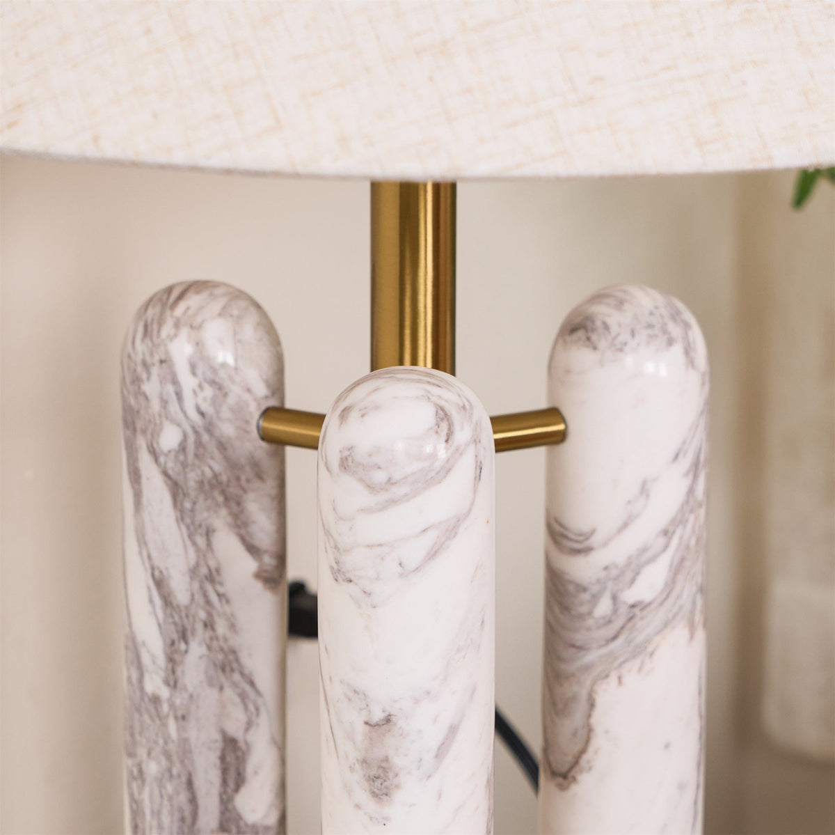Trio marmeren moderne tafellamp