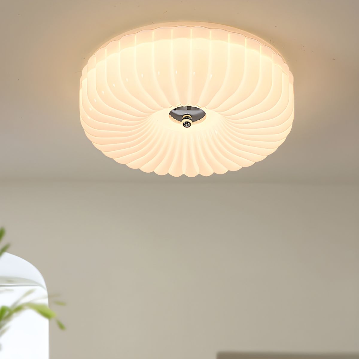 Quinn Modern LED Glas Plafondlamp Slaapkamer Woonkamer